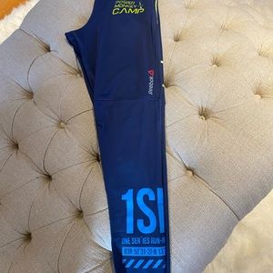 Reebok leggings from power monkey camp, perfect condition, size small, 25”